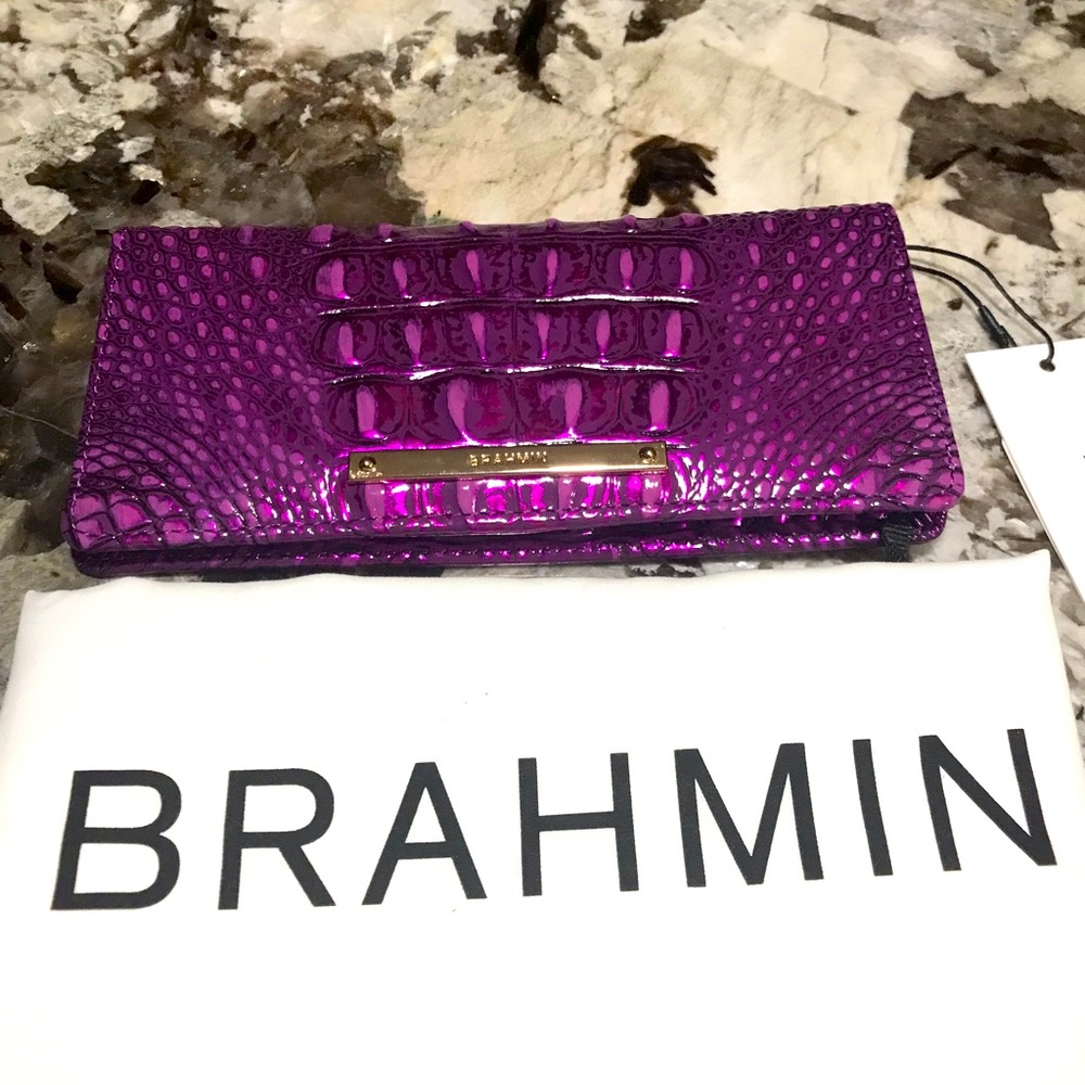 Brahmin Ady Wallet Bifold Purple Potion NWT
